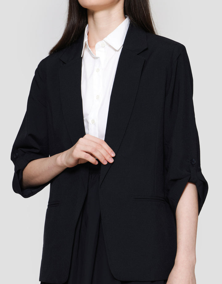 Connexion Rolled Up Sleeve Blazer Oversized Wanita