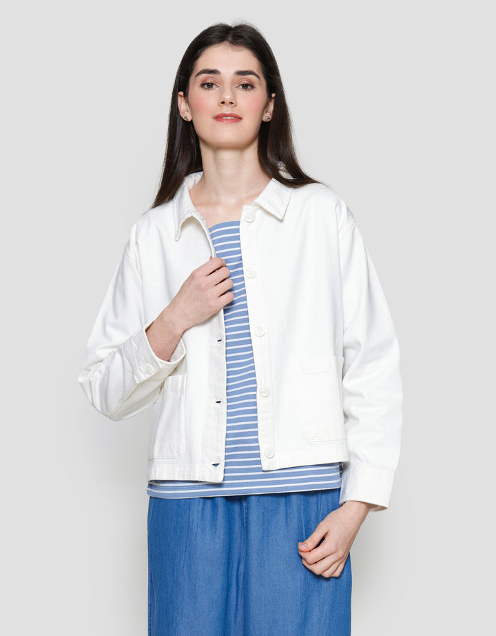 Connexion 2 Pocket Jaket Denim Wanita