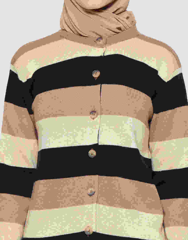 Annisa Strippy Down Cardigan Women