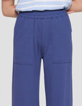 Nevada Terry Solid Wide Leg Relax Women's Long Pants