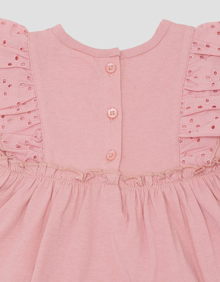 Pipiniko Ribbed Shirt And Leggings Girls Outfit Set