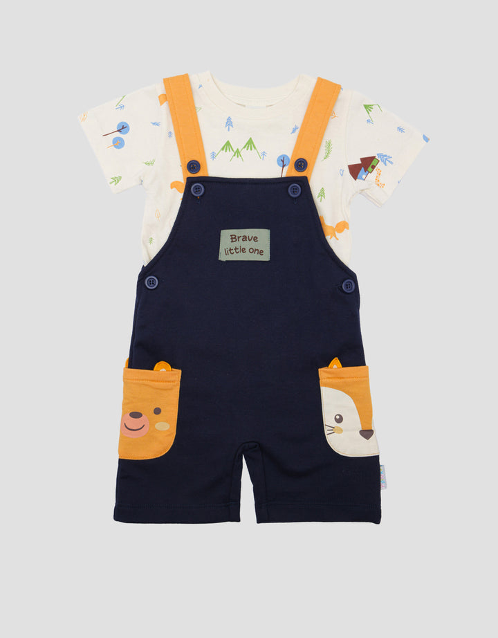 Pipiniko Forest Overall Jumpsuit Anak Laki-laki