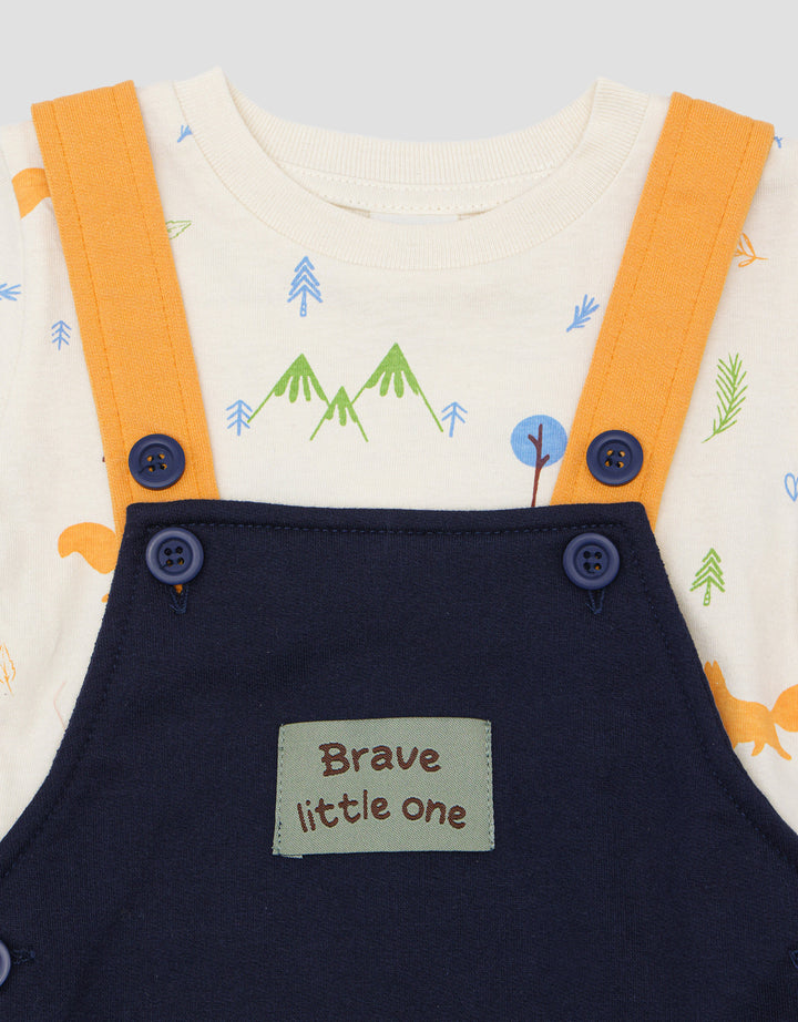 Pipiniko Forest Overall Jumpsuit Anak Laki-laki