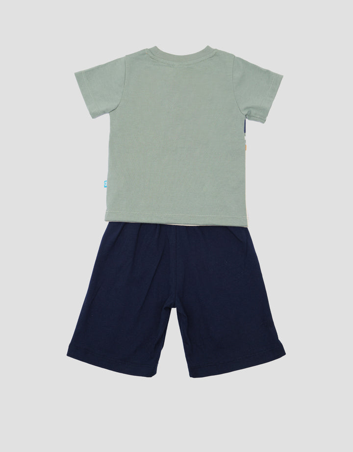 Pipiniko Landak Jumpsuit Set Bayi Laki-Laki