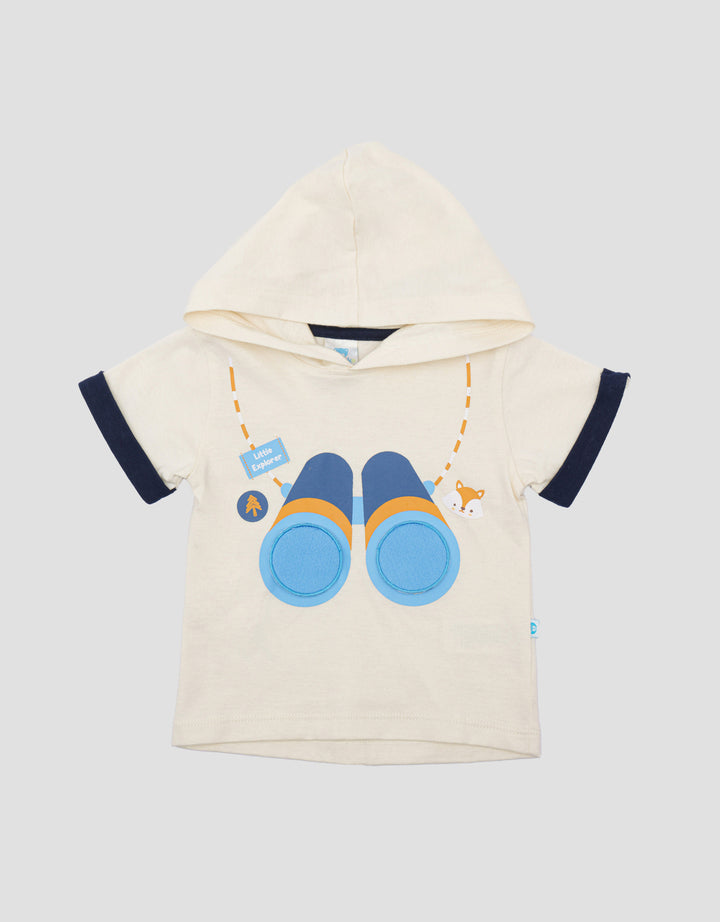 Pipiniko Teropong Print Kaos Hoodie Anak Laki-laki