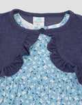 Pipiniko Cardigan Floral Midi Dress Anak Perempuan