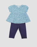 Pipiniko Floral Set Denim Anak Perempuan