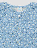 Pipiniko Floral Set Denim Anak Perempuan