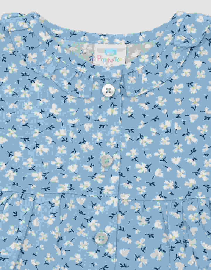 Pipiniko Floral Set Denim Anak Perempuan