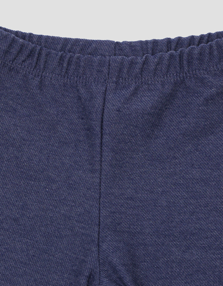 Pipiniko Floral Set Denim Anak Perempuan