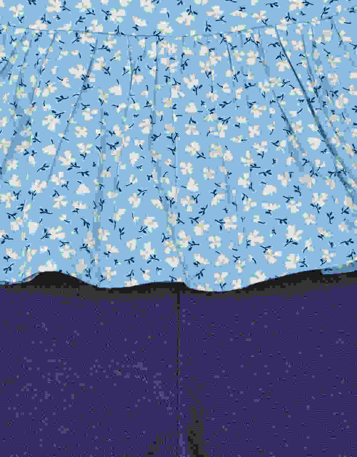 Pipiniko Floral Set Denim Anak Perempuan