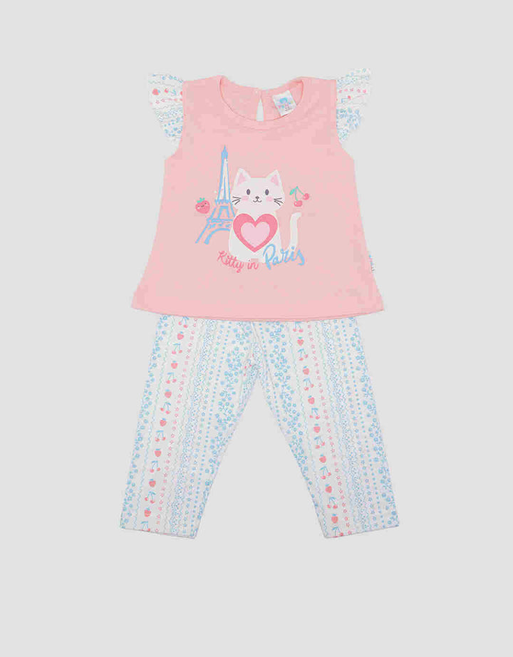 Pipiniko Kitty In Paris Set Pakaian Anak Perempuan