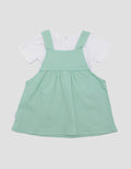 Pipiniko Twill Kantong Unicorn Midi Dress Overall Anak Perempuan