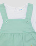 Pipiniko Twill Unicorn Pocket Midi Dress Overall Girls