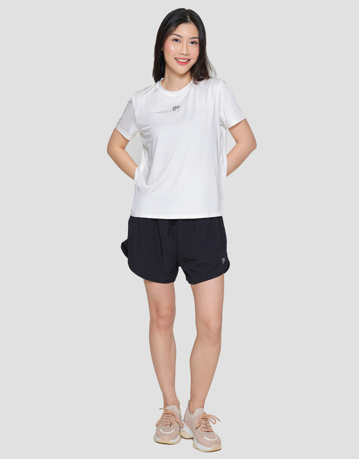 Suko Sports Kerah Bulat Lengan Pendek Kaos Wanita