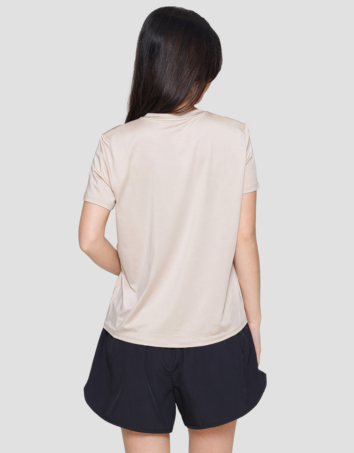 Suko Sports Kerah Bulat Lengan Pendek Kaos Wanita