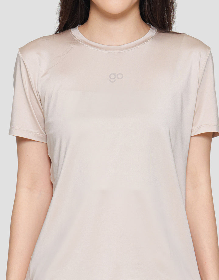 Suko Sports Kerah Bulat Lengan Pendek Kaos Wanita