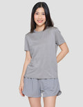 Suko Sports Kerah Bulat Lengan Pendek Kaos Wanita
