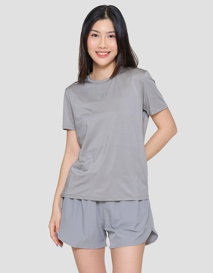 Suko Sports Kerah Bulat Lengan Pendek Kaos Wanita