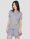 Suko Sports Kerah Bulat Lengan Pendek Kaos Wanita