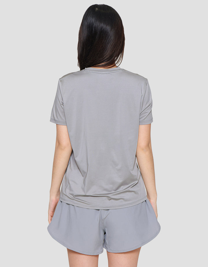 Suko Sports Kerah Bulat Lengan Pendek Kaos Wanita