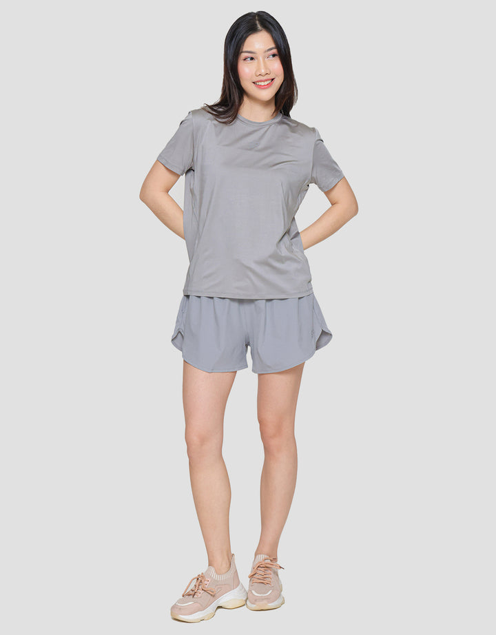 Suko Sports Kerah Bulat Lengan Pendek Kaos Wanita