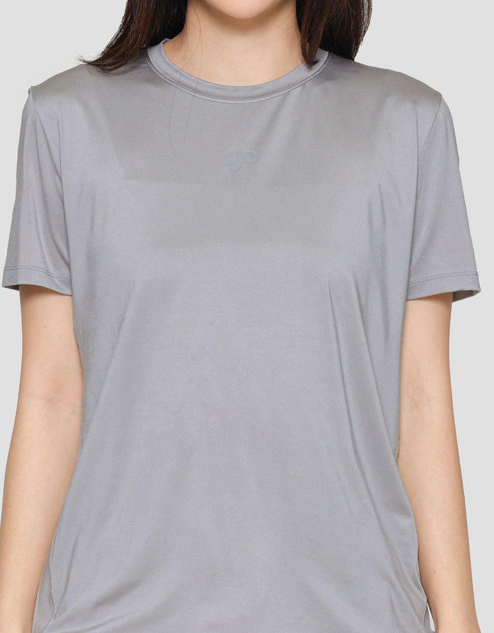 Suko Sports Kerah Bulat Lengan Pendek Kaos Wanita