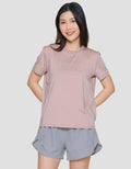 Suko Sports Kerah Bulat Lengan Pendek Kaos Wanita