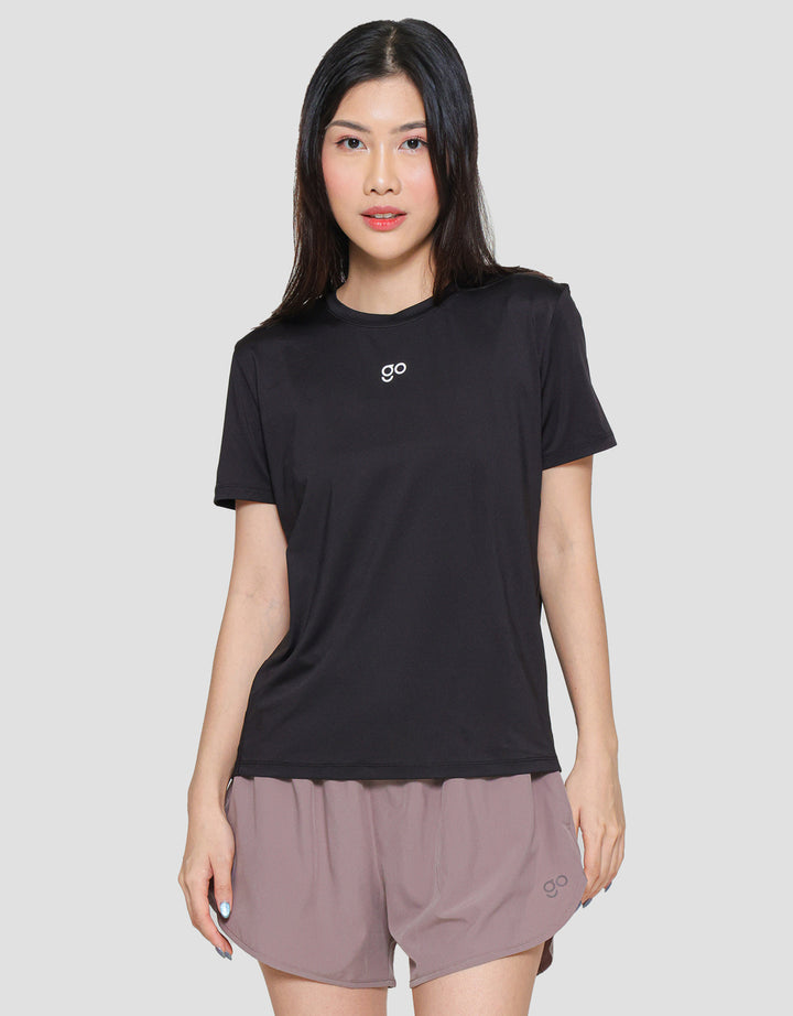 Suko Sports Kerah Bulat Lengan Pendek Kaos Wanita