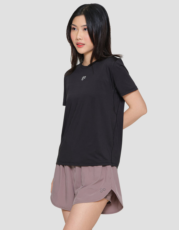 Suko Sports Kerah Bulat Lengan Pendek Kaos Wanita