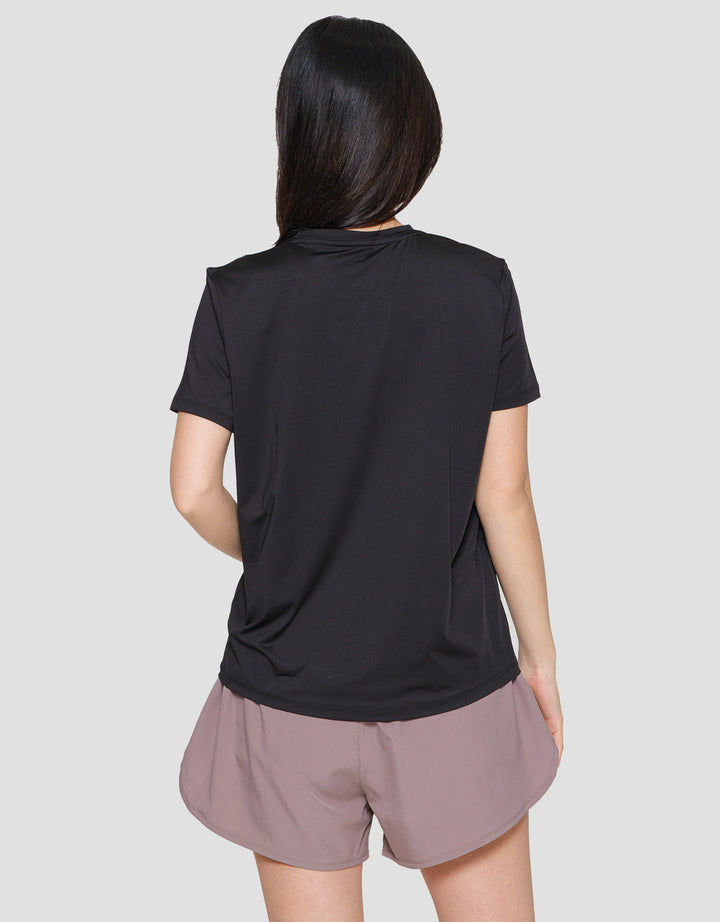 Suko Sports Kerah Bulat Lengan Pendek Kaos Wanita