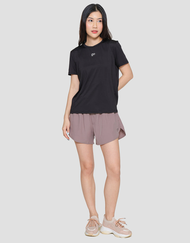 Suko Sports Kerah Bulat Lengan Pendek Kaos Wanita