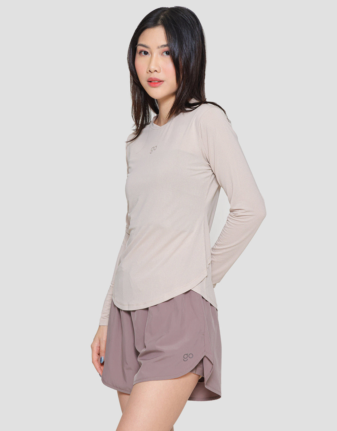Suko Sports Kaos Kerah Bulat Lengan Panjang Wanita