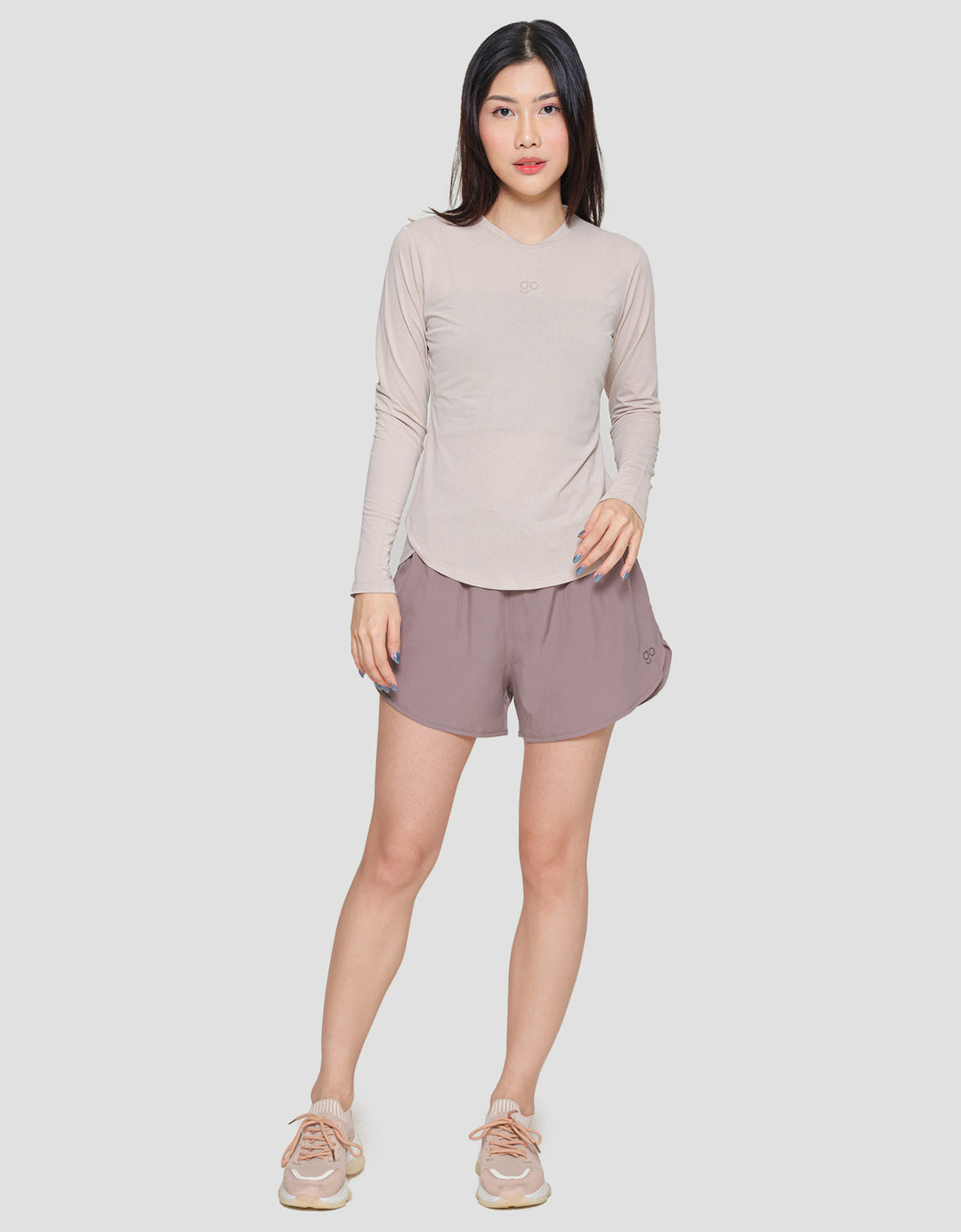 Suko Sports Kaos Kerah Bulat Lengan Panjang Wanita