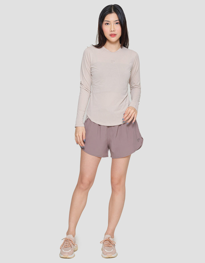 Suko Sports Kaos Kerah Bulat Lengan Panjang Wanita