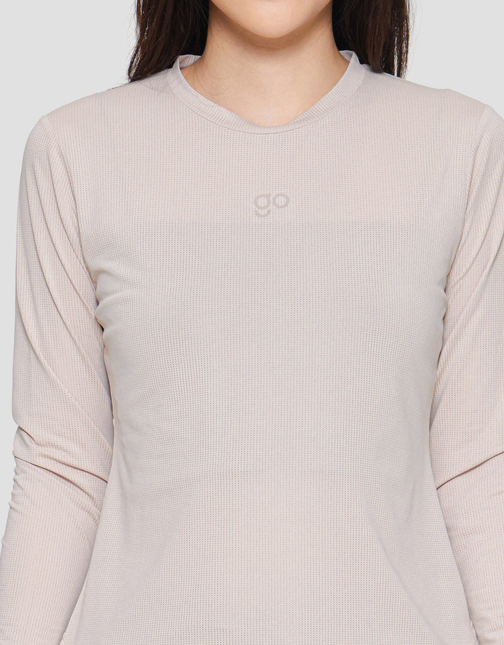Suko Sports Kaos Kerah Bulat Lengan Panjang Wanita