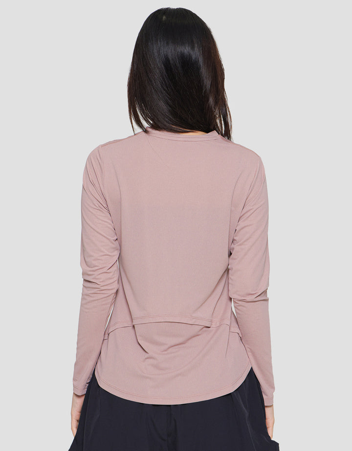 Suko Sports Kaos Kerah Bulat Lengan Panjang Wanita