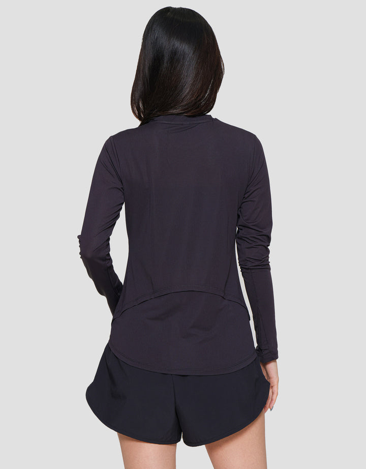 Suko Sports Kaos Kerah Bulat Lengan Panjang Wanita