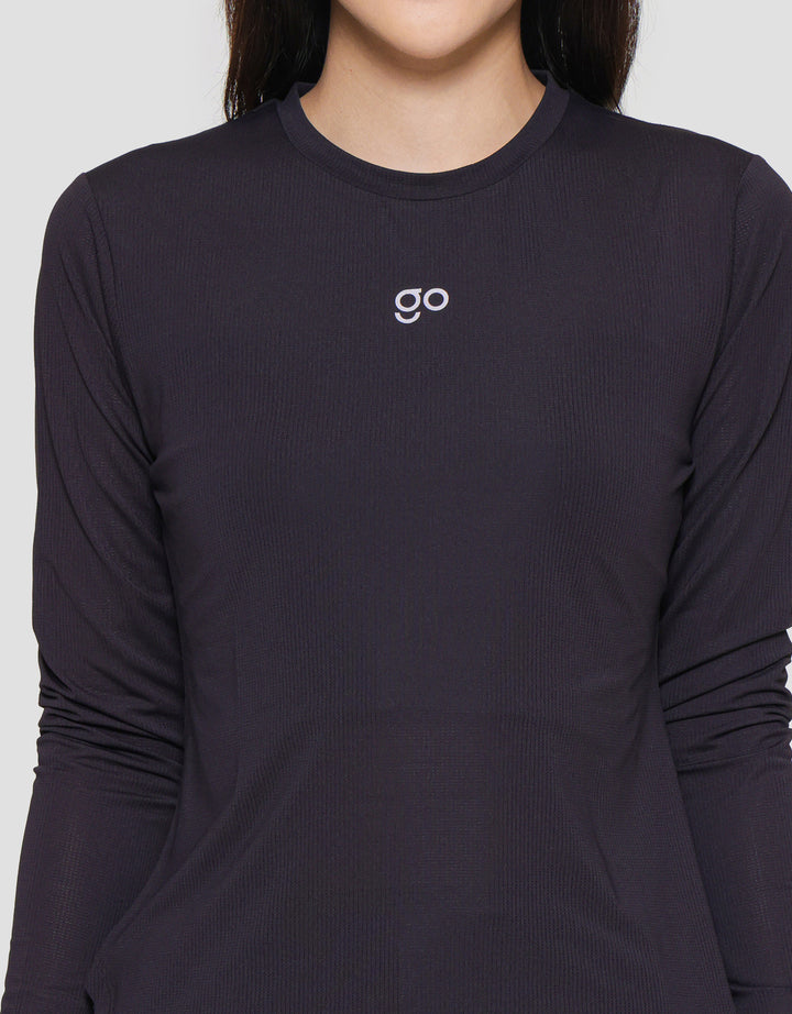 Suko Sports Kaos Kerah Bulat Lengan Panjang Wanita
