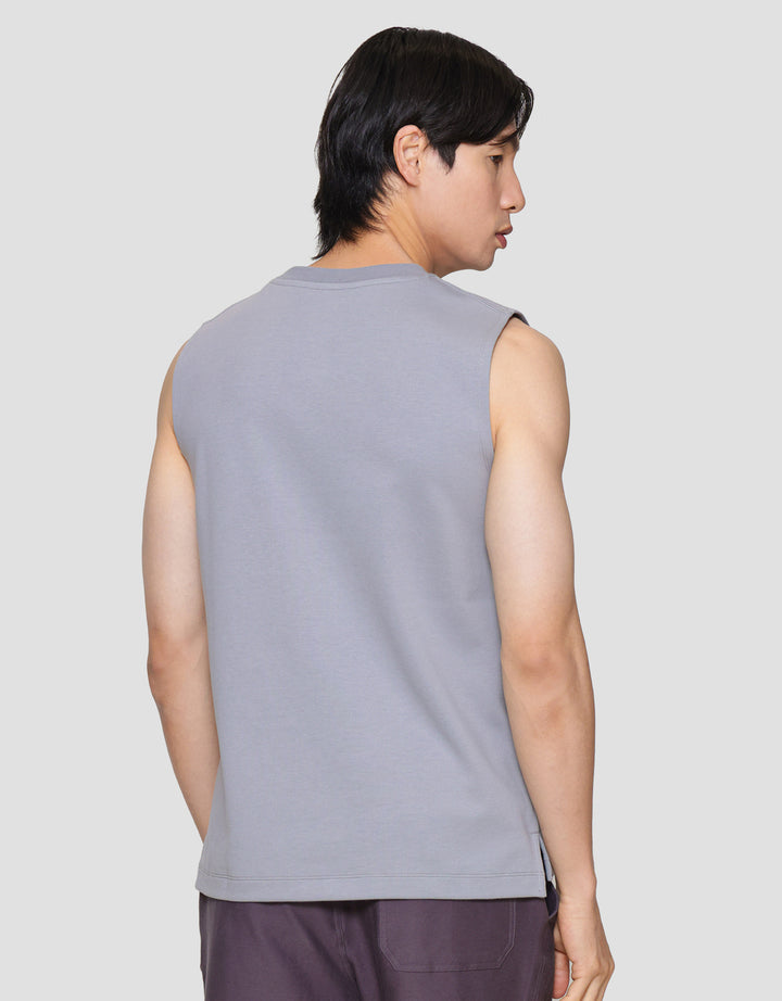 Suko Men's Sleeveless Round Collar T-Shirt