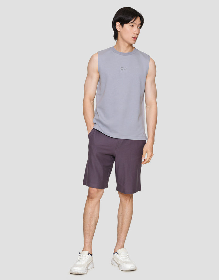 Suko Men's Sleeveless Round Collar T-Shirt