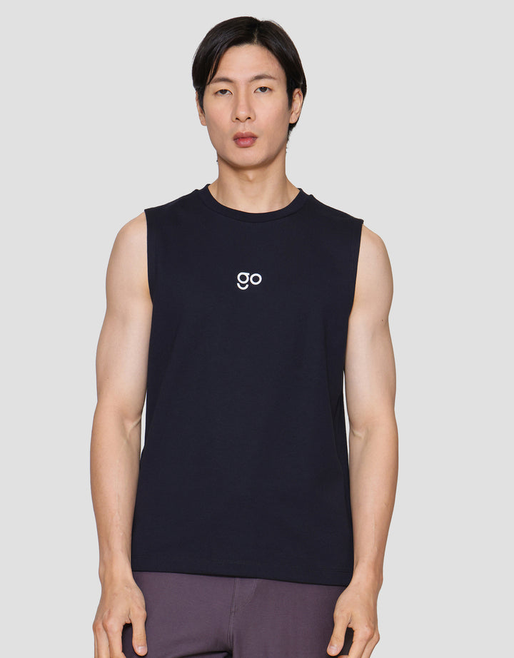 Suko Men's Sleeveless Round Collar T-Shirt