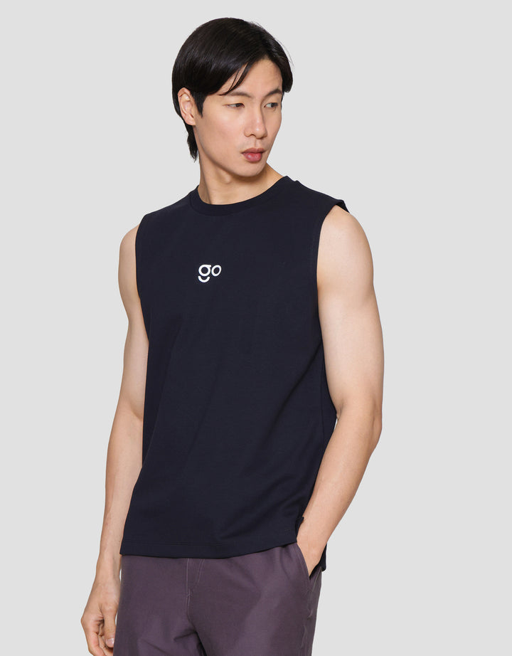 Suko Men's Sleeveless Round Collar T-Shirt