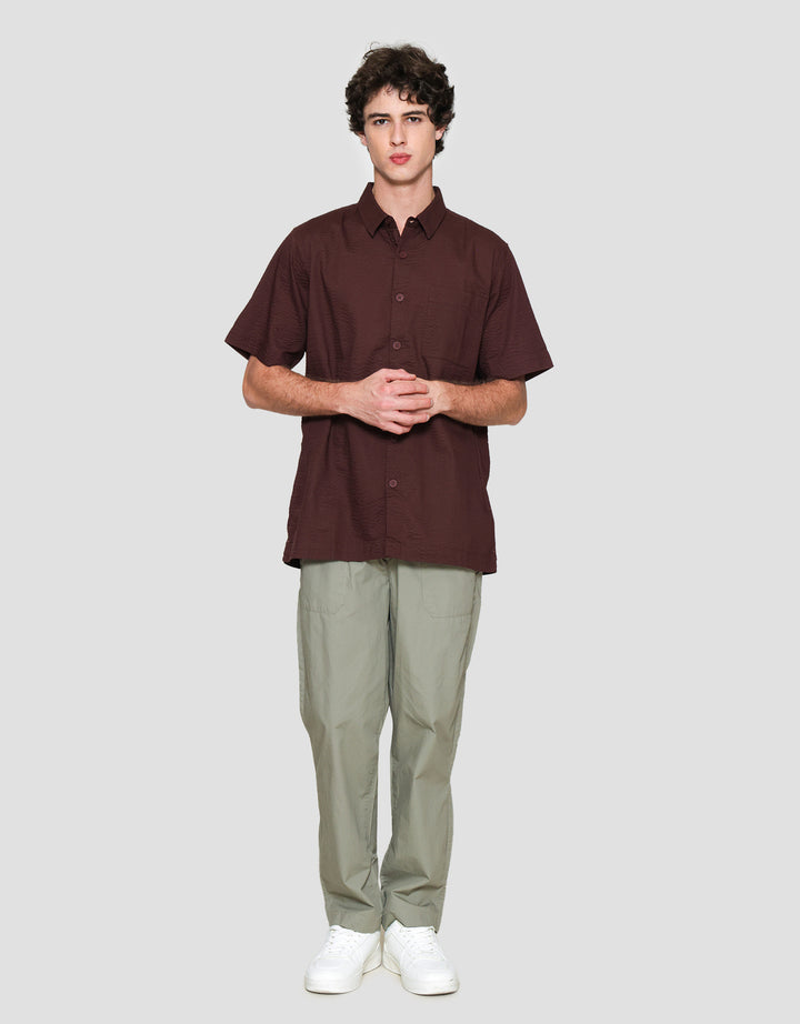 Cole Solid Sheersuckers Kemeja Pria