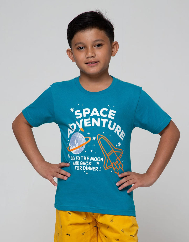 Little M Short Sleeve T-Shirt Basic Best Buy Space Adventure