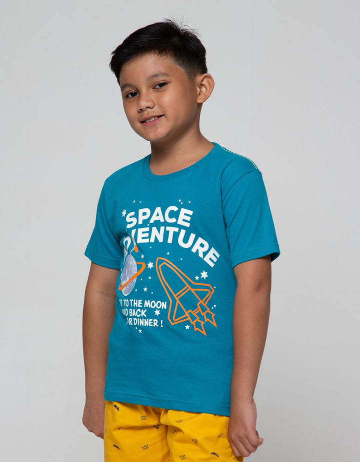 Little M Short Sleeve T-Shirt Basic Best Buy Space Adventure