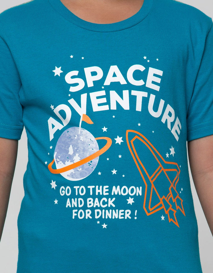 Little M Short Sleeve T-Shirt Basic Best Buy Space Adventure