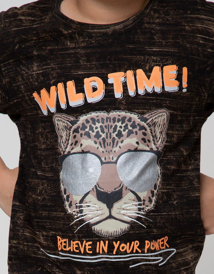 Aero Short Sleeve FullPrint Regu Tiedye Sunglass Leopard