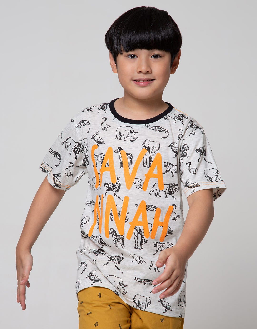 Aero Short Sleeve Print Team Orange Savannah