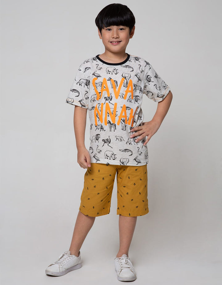 Aero Short Sleeve Print Team Orange Savannah